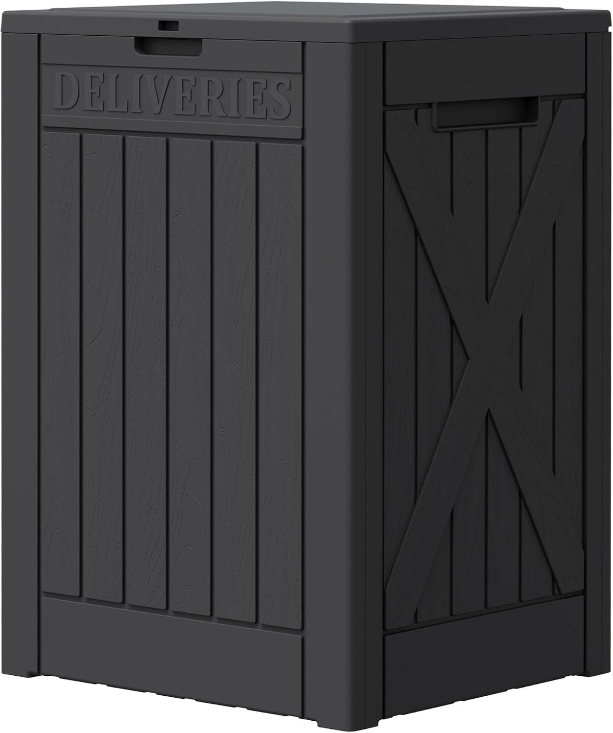Greesum 52 Gallon Large Outdoor Package Delivery Box, Black