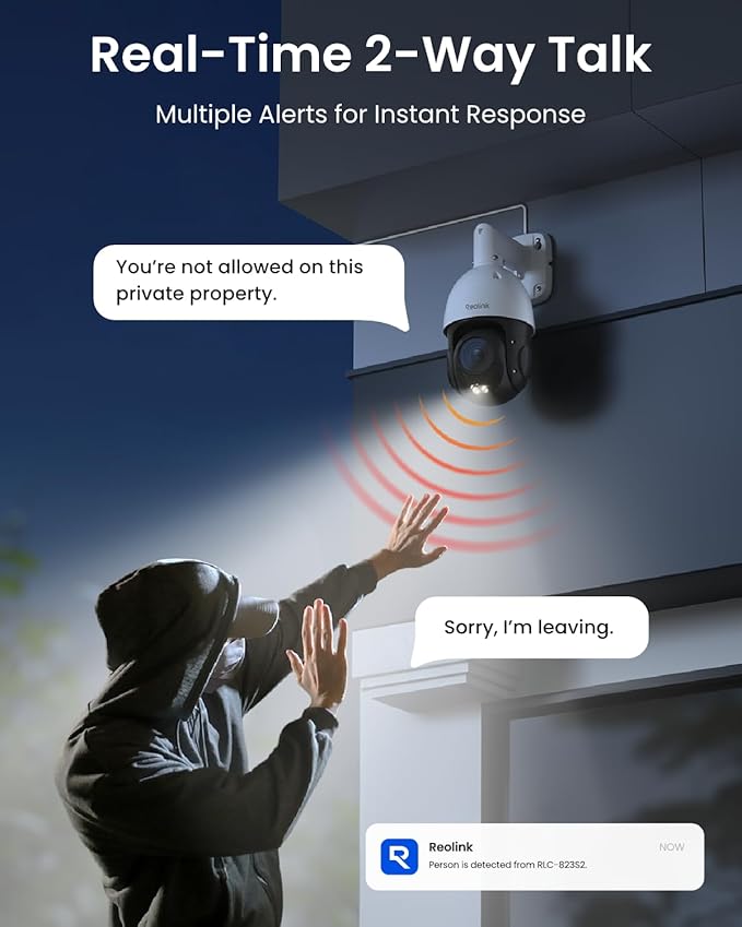 REOLINK RLC-823S2 Smart 4K/8MP UHD PTZ Security Camera