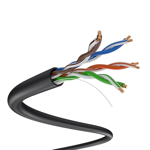 SolidLink CAT5e Ethernet Cable 1000ft – 24AWG Solid CCA UTP Unshielded CAT 5e