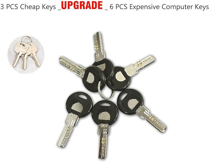 AMOCAM Electric Electronic Door Lock 6pcs Computerized Doted Keys DC 12V