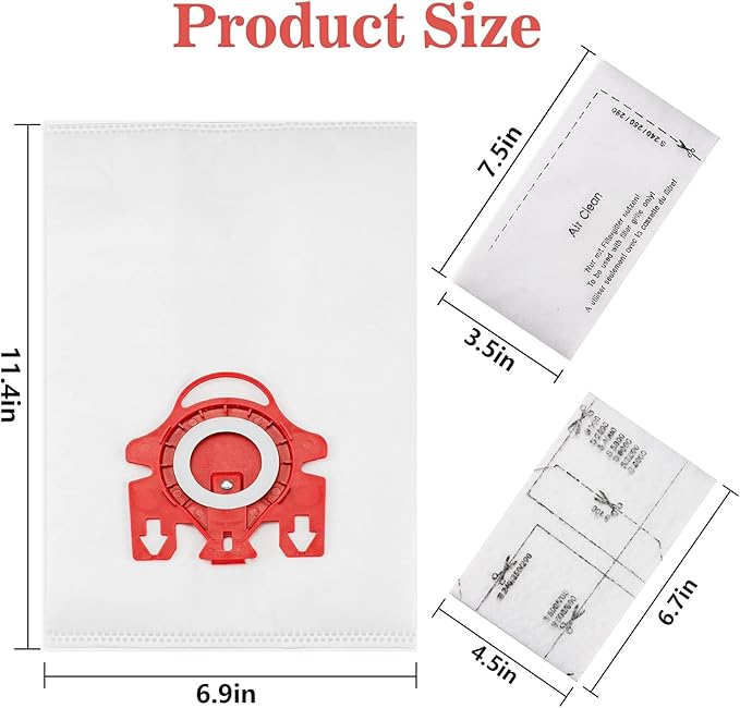 3D Airclean Dust Bags Replacement (20 Pack)