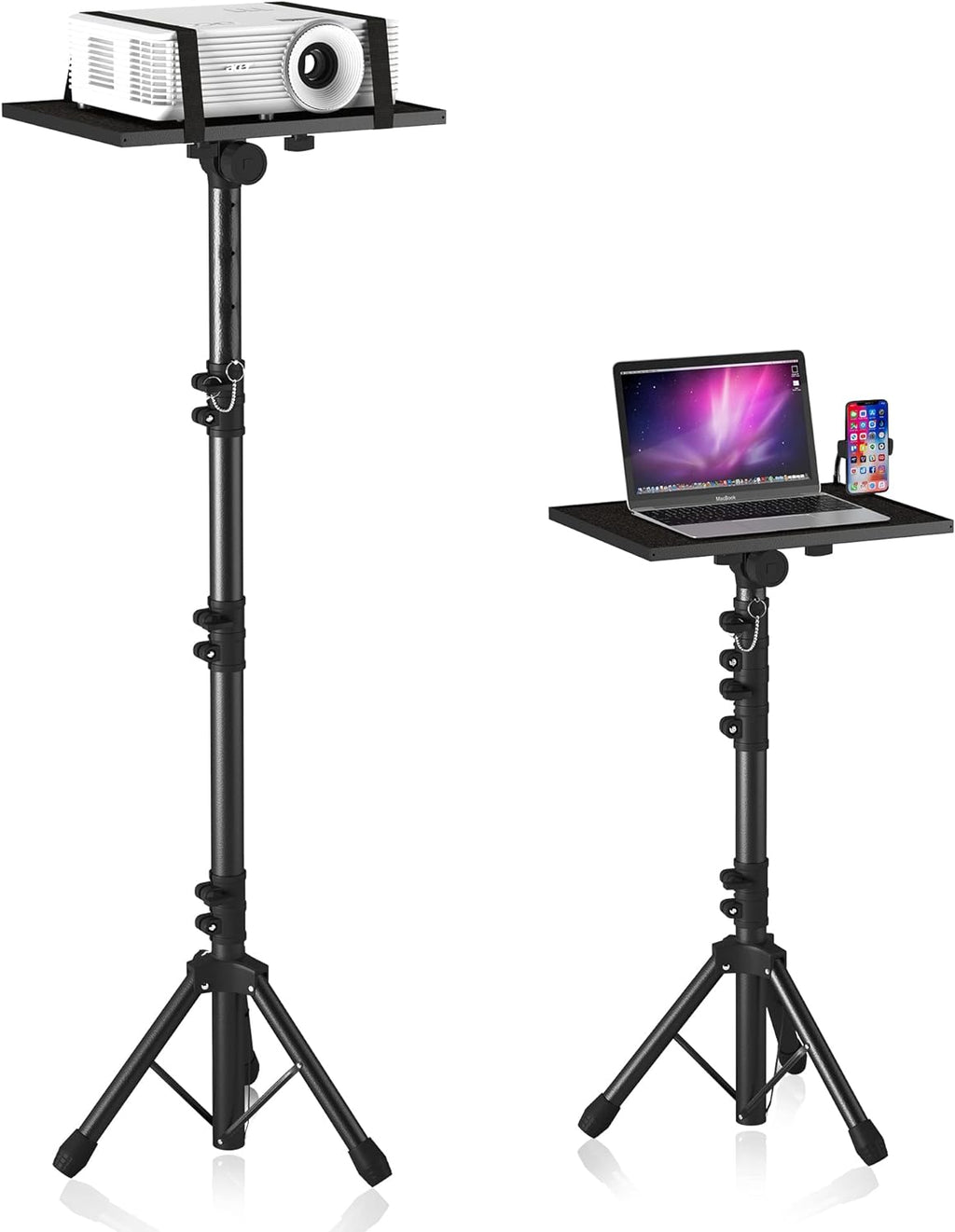DECOSIS Projector Stand Tripod Adjustable, Laptop Height from 23.5 to 63.5