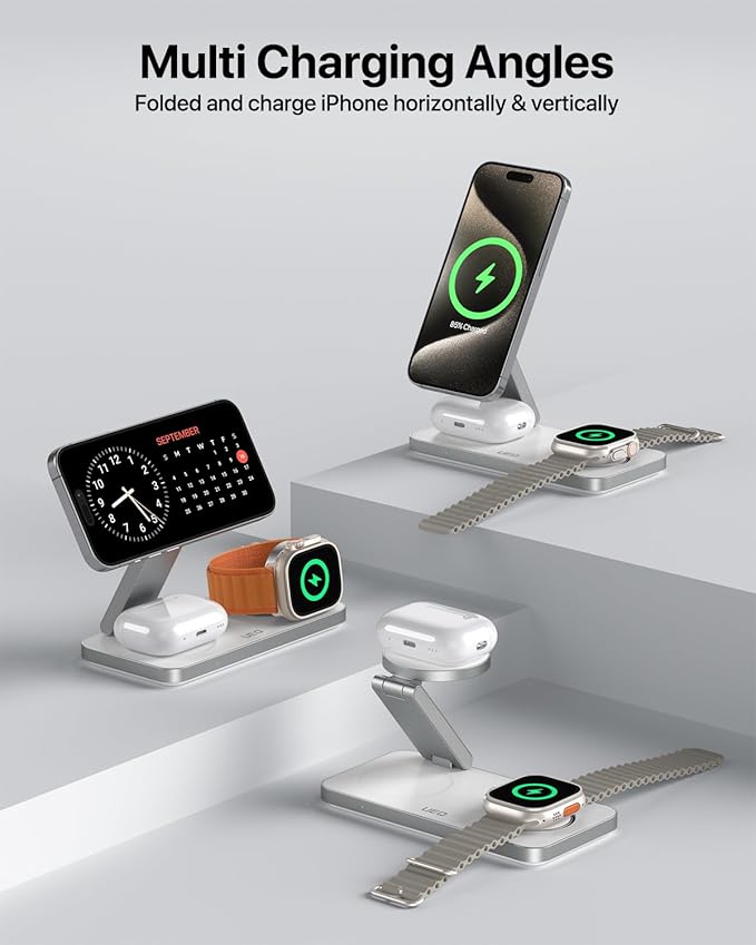 UEQ Foldable 3 in 1 Wireless Charging Station