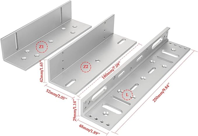 Electric Magnetic Lock with Z and L Bracket 280KG 600LBS Holding Force