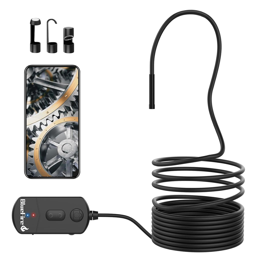 BlueFire 1080P Wireless Endoscope Camera, 5.5mm HD Borescope