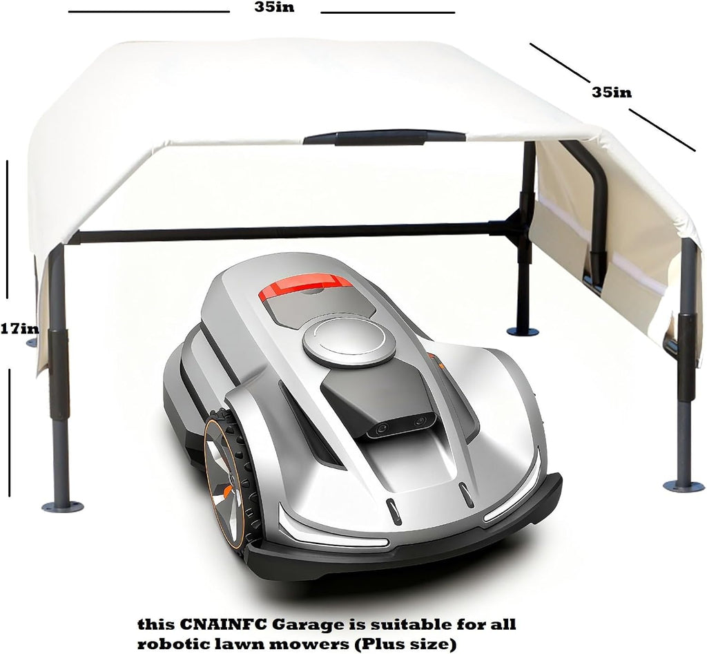 garage for robot lawn mower，for all models on, close-up detail