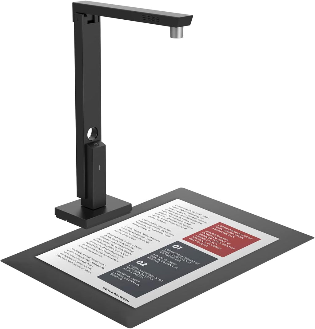 CZUR Lens1200 Pro Portable Document Scanner, 12MP USB Document Camera, Fast
