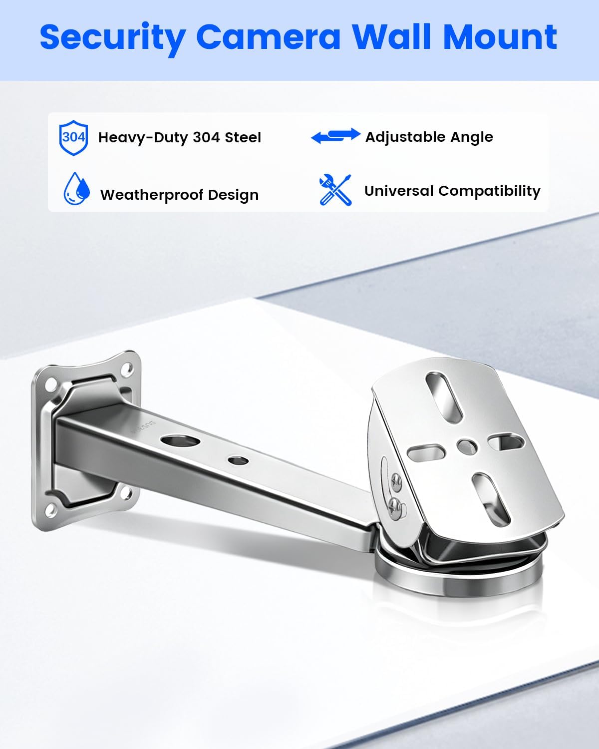 security camera bracket, heavy duty wall mount holder, close-up detail