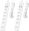 2 Pack Power Strip Surge Protector