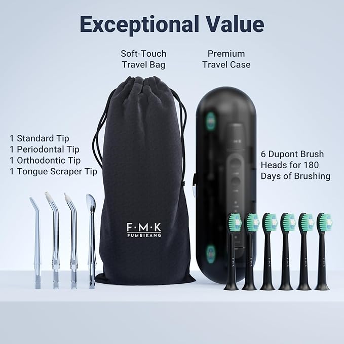FUMEIKANG Water Flosser & Electric Toothbrush