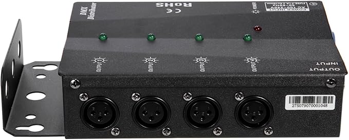 MFL. 4-Way Isolated DMX Splitter Amplifier Distributor