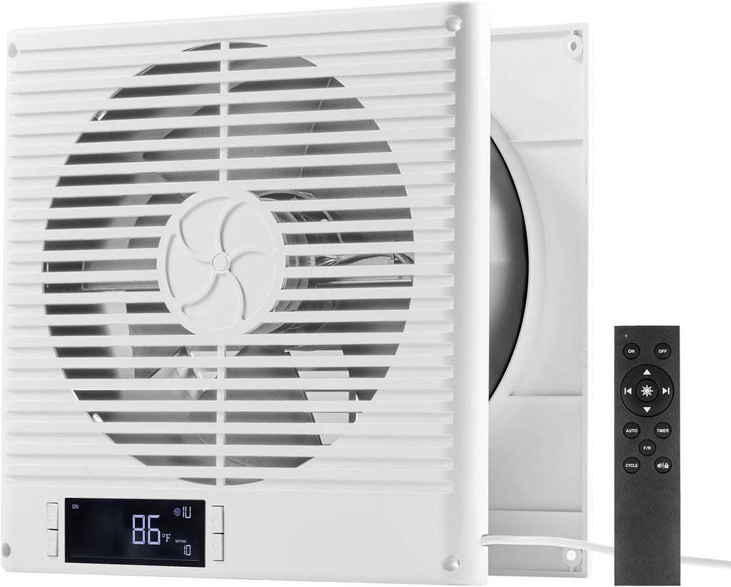 VEVOR Room to Room Fan, Two-Way Airflow Through-the-Wall Fan 8"