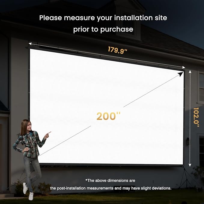 2025 Upgraded Portable Projector Screen