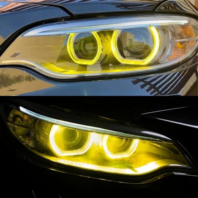 SOCAL-LED LIGHTING Yellow Angel Eye Daytime Running Light DRL Xenon Headlight