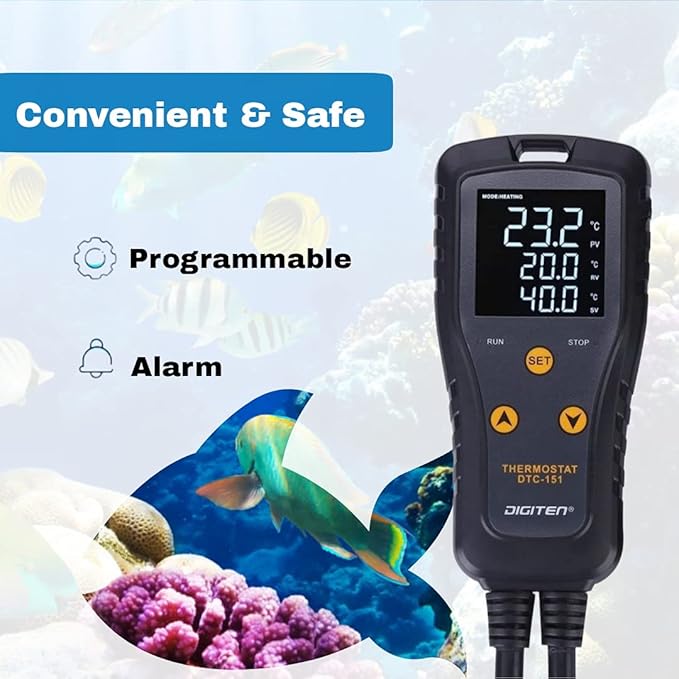 DIGITEN DTC151 Temperature Controller Plug-in Thermostat Cooling Heating