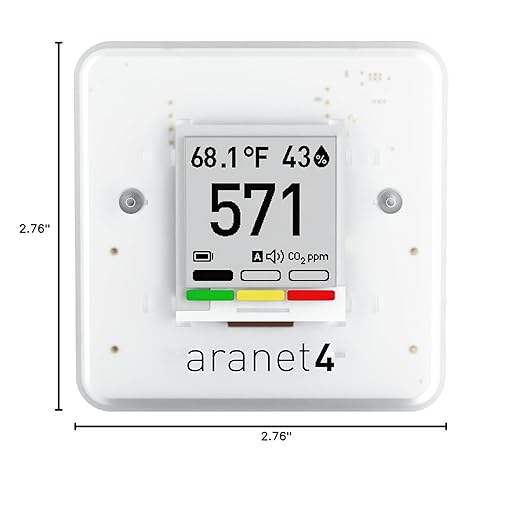SAF Aranet4 Home: Wireless Indoor Air Quality Monitor