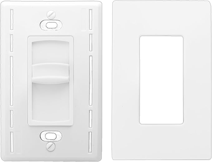 OSD Audio 100W Sleek, Minimalist Design in Wall Volume Control, Slider White
