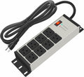 CCCEI 12 Gauge Heavy Duty Power Strip, 8 Ports, Grey, 4FT.