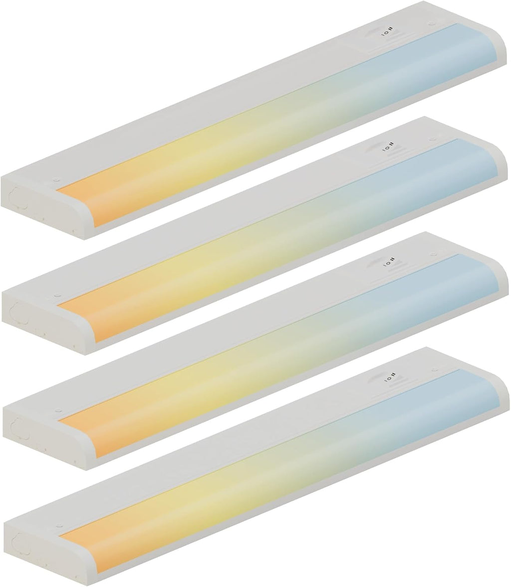 ZAGO 18 Inch LED Hardwired Under Cabinet Lighting (4 Packs)