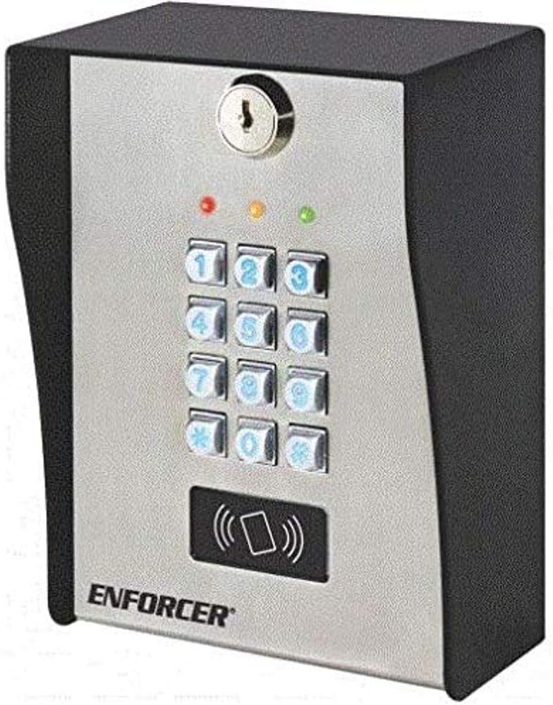 Seco-Larm SK-3133-PPQ Heavy-Duty Outdoor Access Control Keypad with Proximity Reader, Heavy-Duty Stainless-Steel Faceplate with a Coated Steel Backing, 12~24 VAC/VDC Operation, IP66 Weatherproof