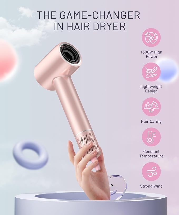 Cosy Companions High-Speed Ionic Hair Dryer, 150000 RPM Brushless Motor