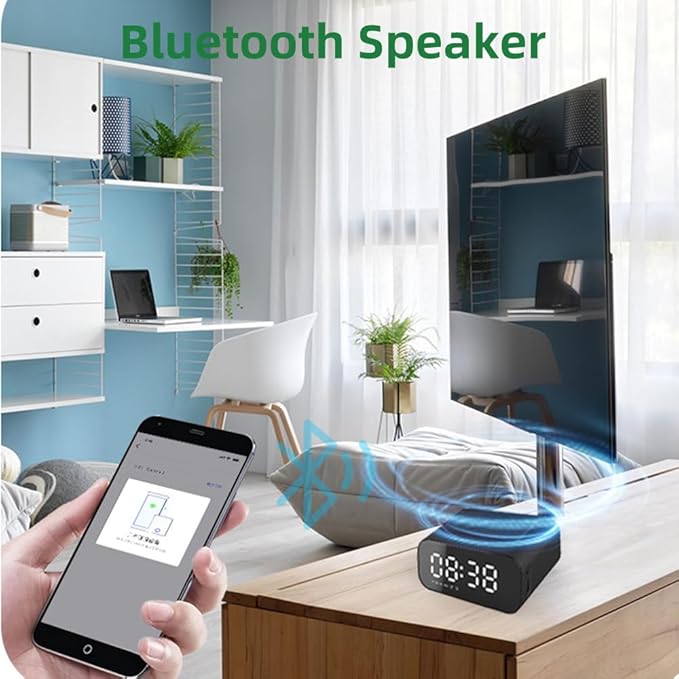 IHAO 7in1 Multifunctional Digital Alarm Clock
