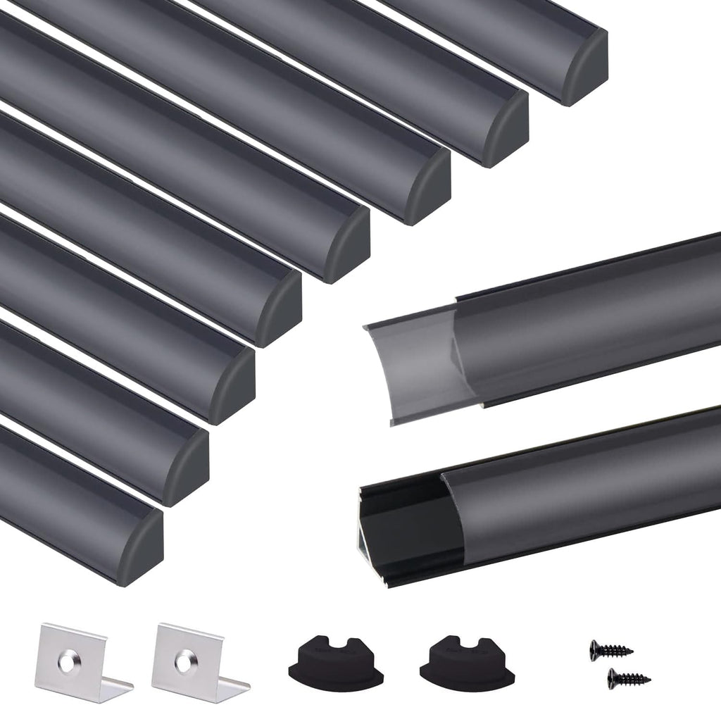 VST 10pack 3.3 ft LED Channel, V Shape Led Diffuser Channel, LED Aluminum