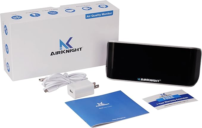 AirKnight Premium Indoor Air Quality Monitor Indoor & Air Quality Sensor. VOC