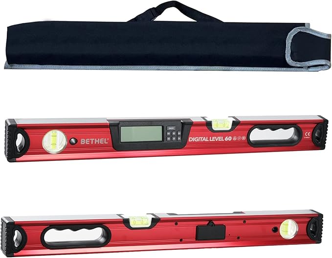 BETHEL 24 inch Digital Magnetic Level, LCD Smart Display Torpedo Level Tool