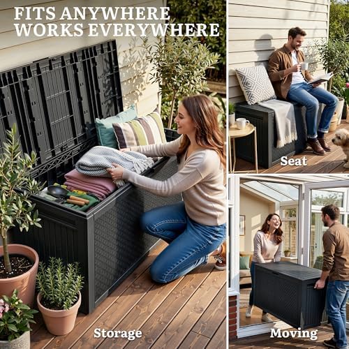 YITAHOME 95 Gallon Large Outdoor Deck Box