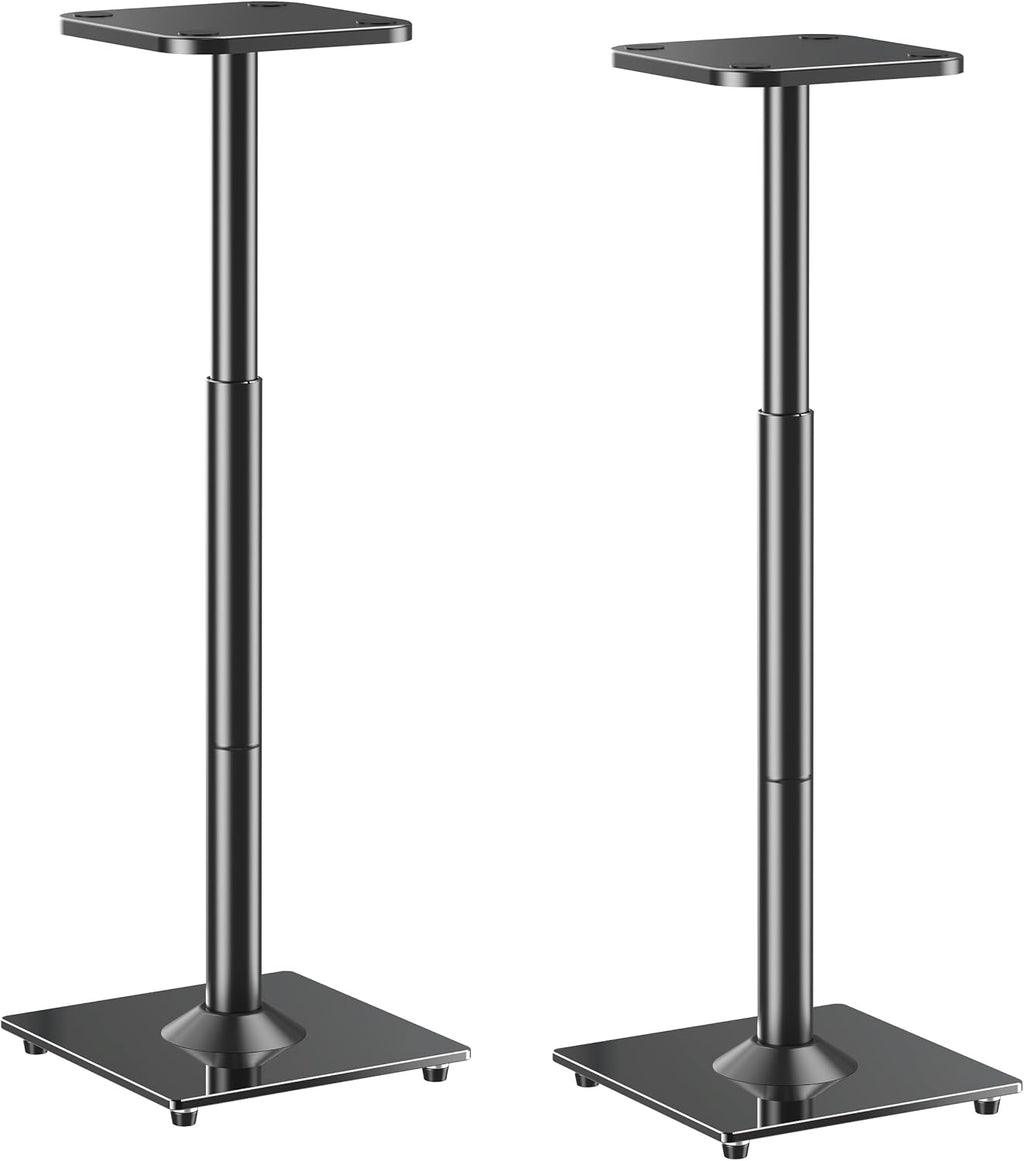 ELIVED Universal Speaker Stands Height Adjustable 28"-37.4", Bookshelf Speaker
