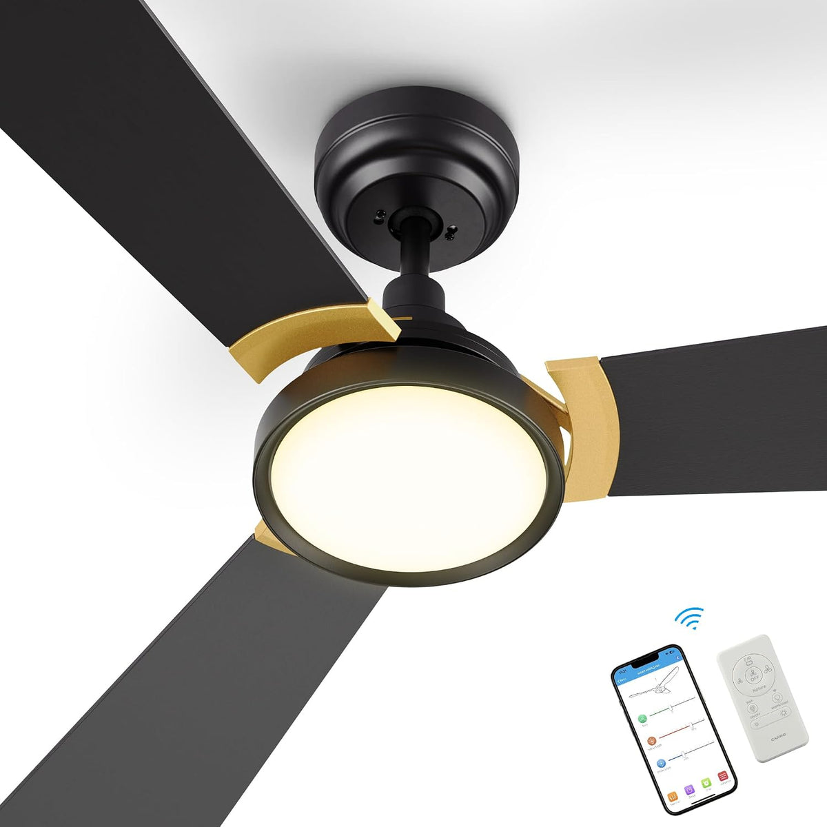 SMAAIR 52 Inch Smart Wifi Ceiling Fans