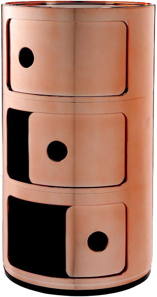 kartell 5967/rr componibili drawers by anna castelli ferrieri, close-up detail