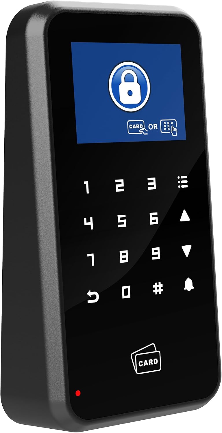 uhppote wifi access control keypad 2.4-inch display touch shown in use