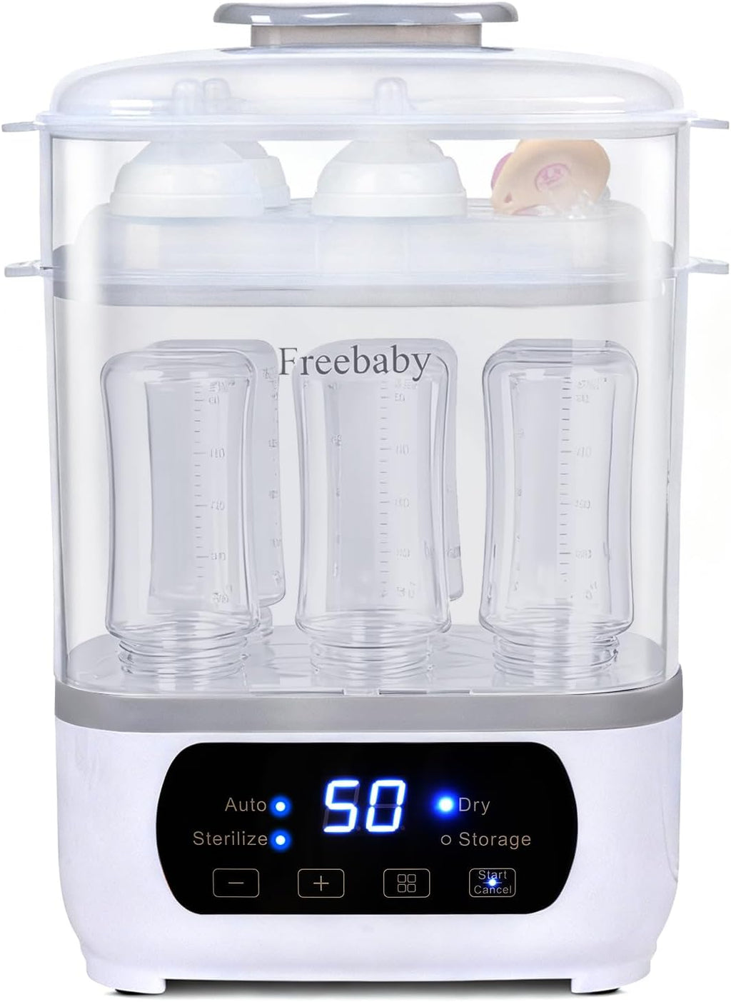 Freebaby Baby Bottle Steamer and Dryer, All-in-One Sterilizer and Dryer