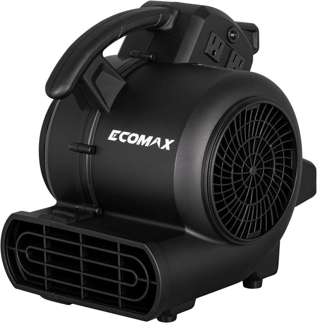 ECOMAX Air Mover, 950 CFM, Floor Fan, Carpet Dryer, Blower Fan, 3-Speed Mode