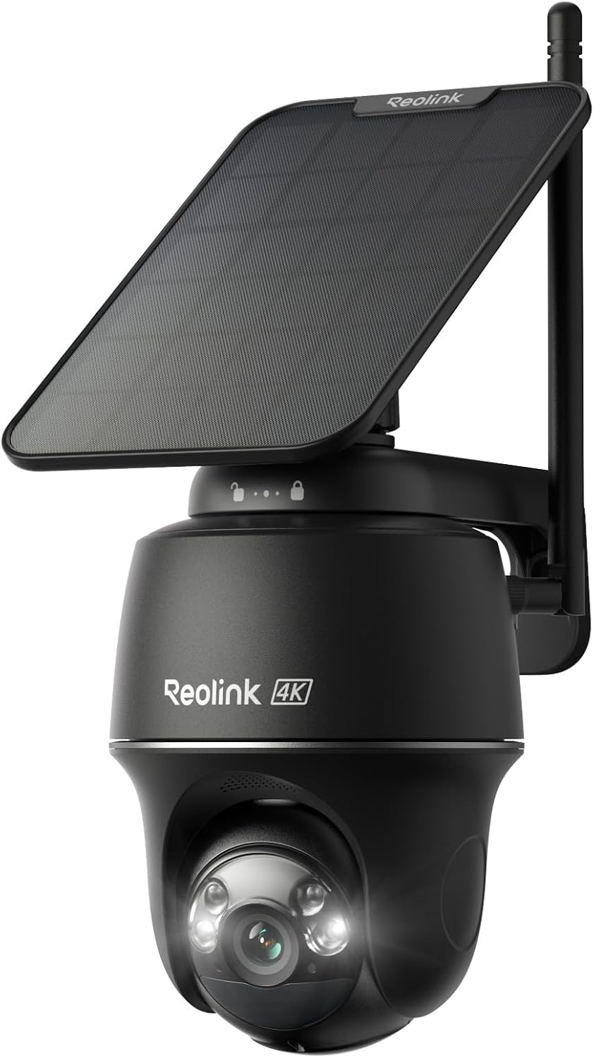 reolink argus pt ultra first 4k solar security shown in use