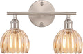Shenmoyl Bathroom Light Fixtures, 2-Light Vanity Wall Light Over Mirror