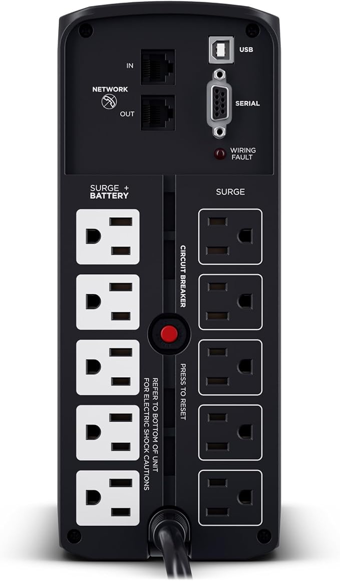 CyberPower CP850PFCLCD PFC Sinewave UPS Battery Backup and Surge Protector