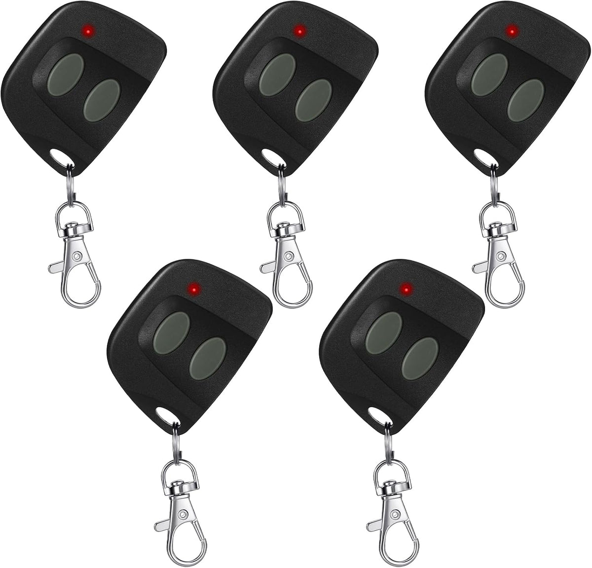 Kingdder 5 Pcs Two Button Garage Door Remote Compatible with Multicode
