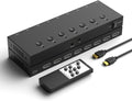Y.D.F 7 Port HDMI Switch, 4k@60Hz HDMI Switcher 7 in 1 Out HDCP 2.0 Manual HDMI