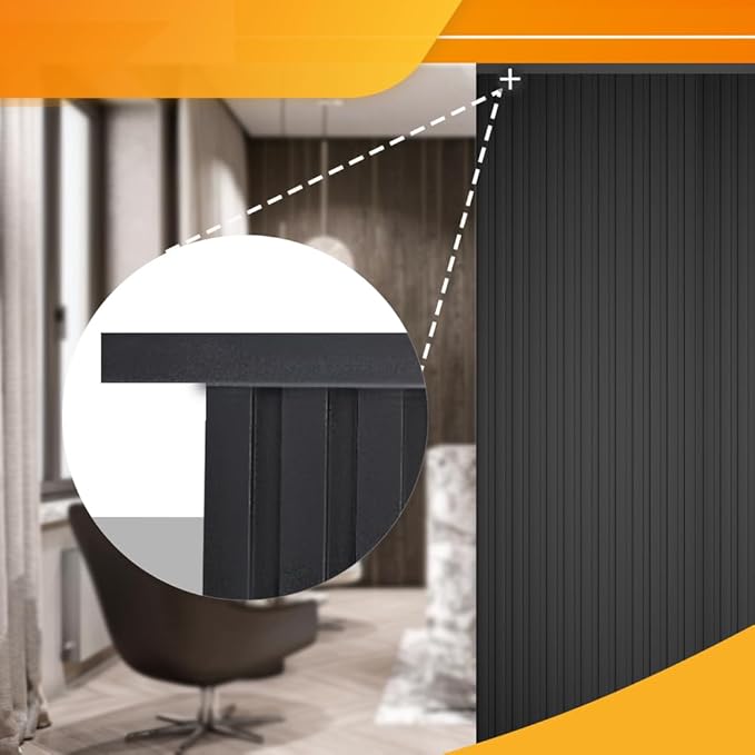 OUZUGIE 8-Pack 57 Inches, WPC Slat Wall Panel Trim, Corner Guard