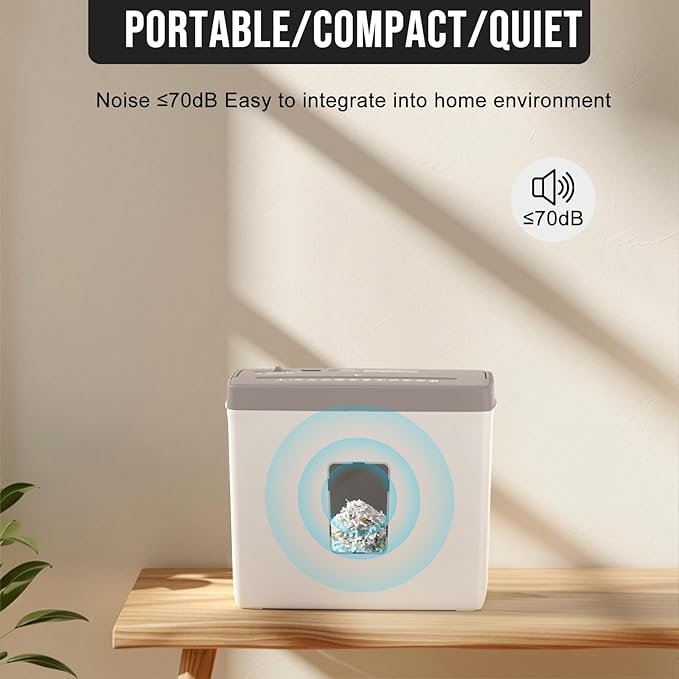Suntiko 5-Sheet Cross Cut Paper Shredder