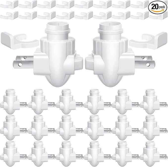 Tuanse 20 Sets Plug in Night Light Module Night Light Base