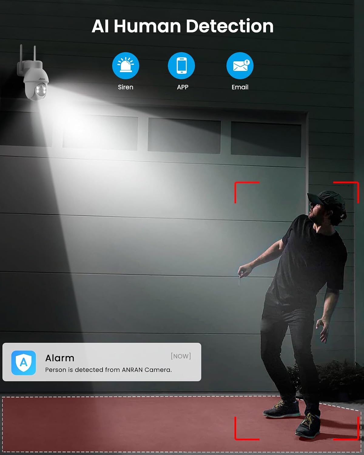 anran 2k solar security camera outdoor wireless wifi, package contents