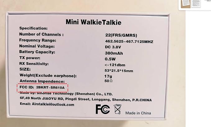 Mini Walkie Talkies Rechargeable (3 Pack)