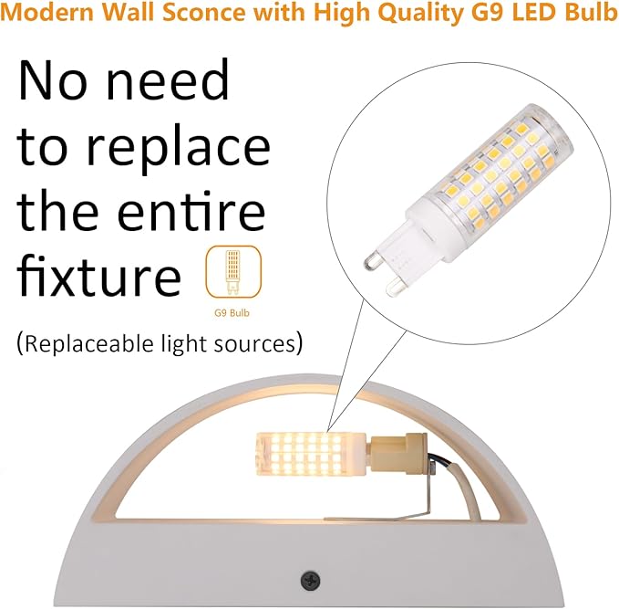 Aipsun 4 Pack Aluminum Modern Indoor LED Wall Sconce Hardwired Interior Wall