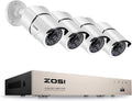 ZOSI 8-Channel HD-TVI FULL 1080P Video Security System DVR and (4) 2.0MP Indoor/Outdoor Weatherproof Cameras with IR Night Vision LEDs- NO HDD, 100ft Night Vision, Customizable Motion Detection