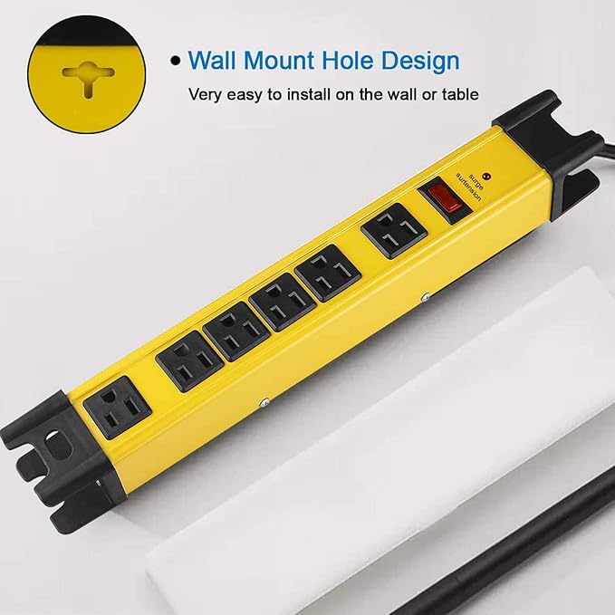 Heavy Duty Power Strip Surge Protector