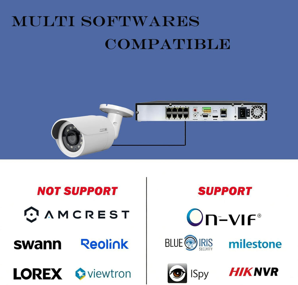real hd 4mp poe ip bullet outdoor camera on a desk or shelf
